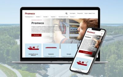 Promecon vanhentunut sivusto nykyaikaan