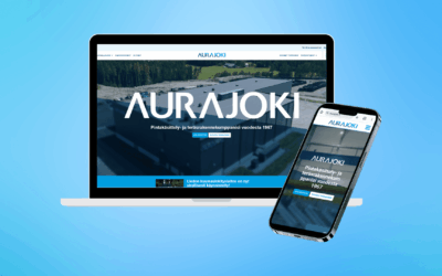 Aurajoelle moderni, visuaalisesti näyttävä ja asiakaslähtöinen verkkosivusto vain 4 kuukaudessa