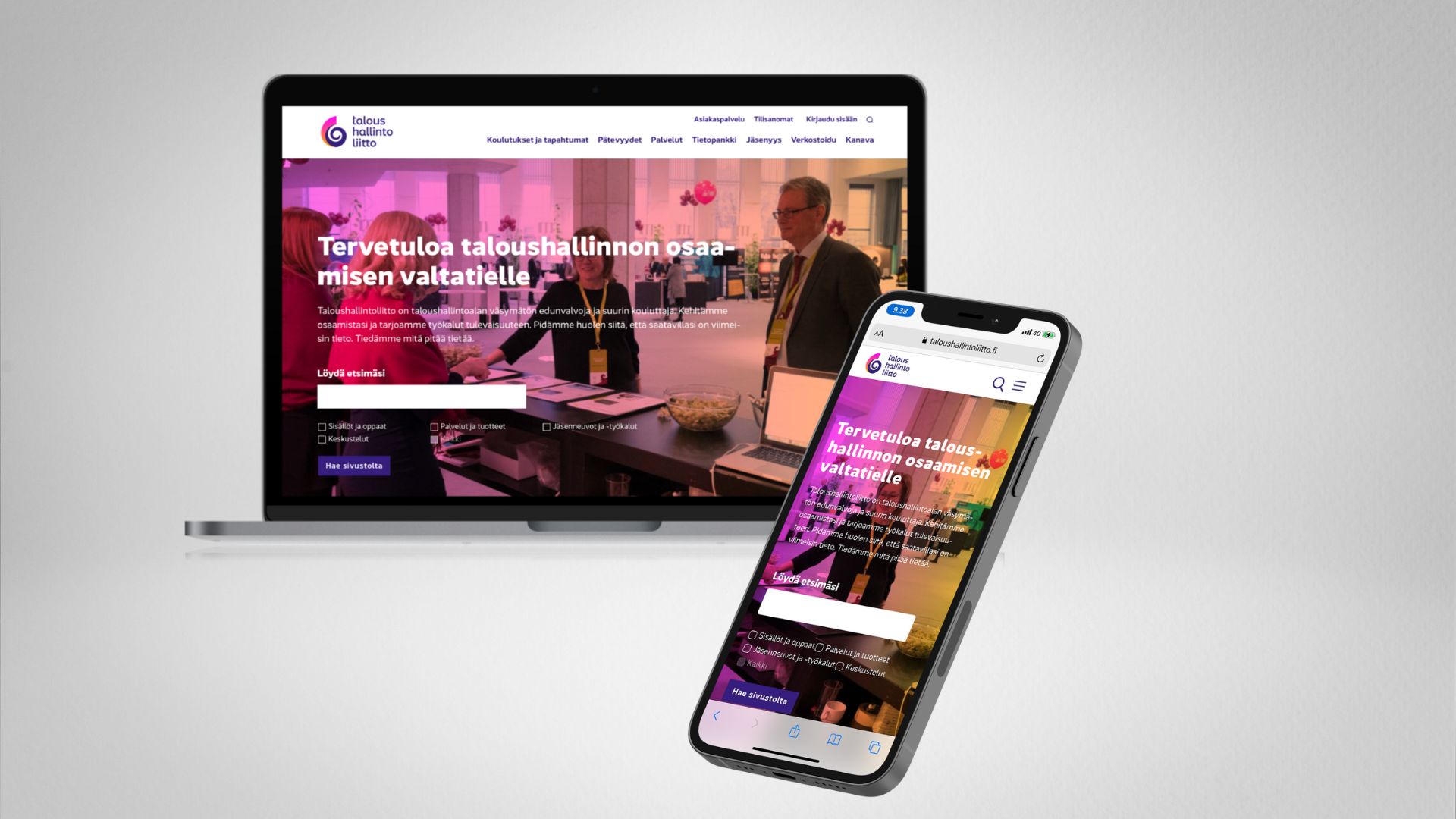 Taloushallintoliitolle digitaalinen palvelukanava ja toiminnanohjausjärjestelmä
