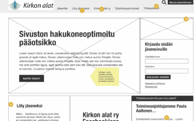 Verkkosivujen käyttöliittymäsuunnittelu