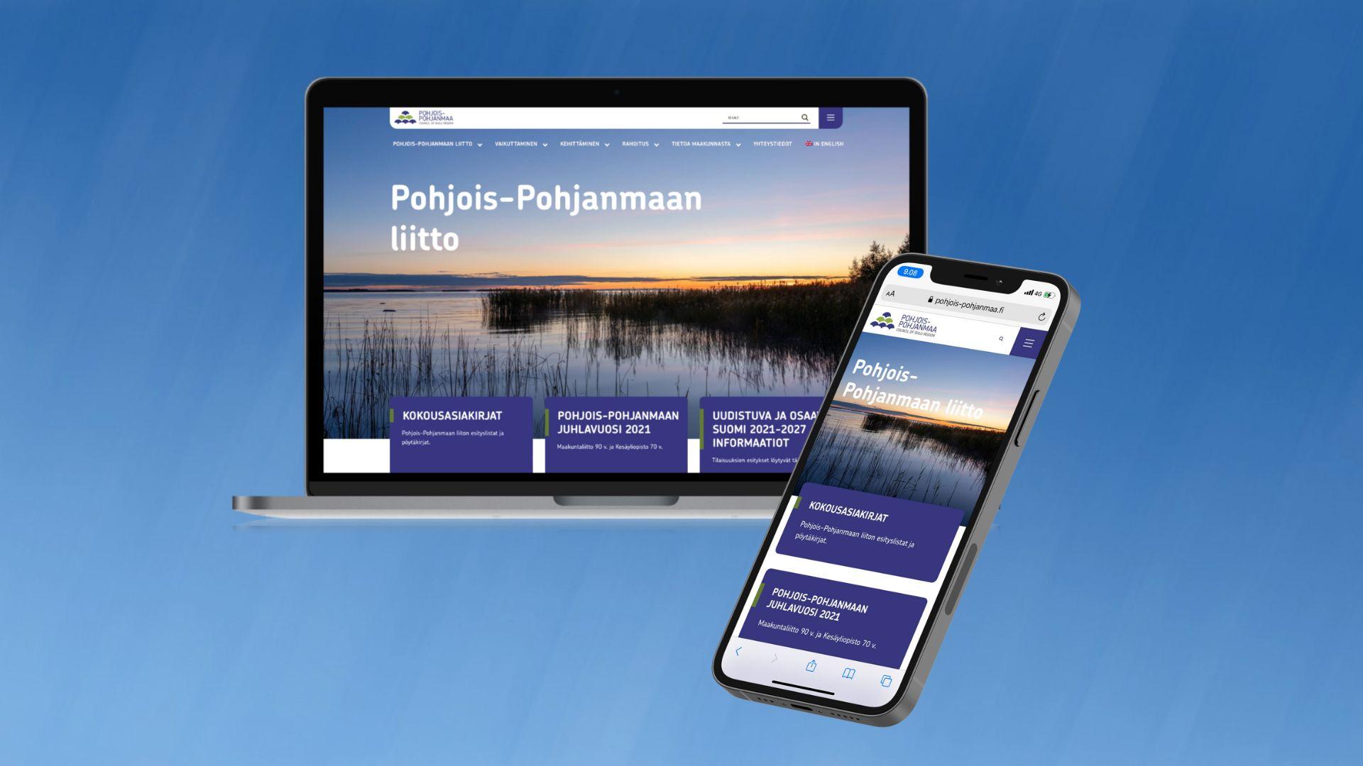 Uudet verkkosivut Pohjois-Pohjanmaan liitolle